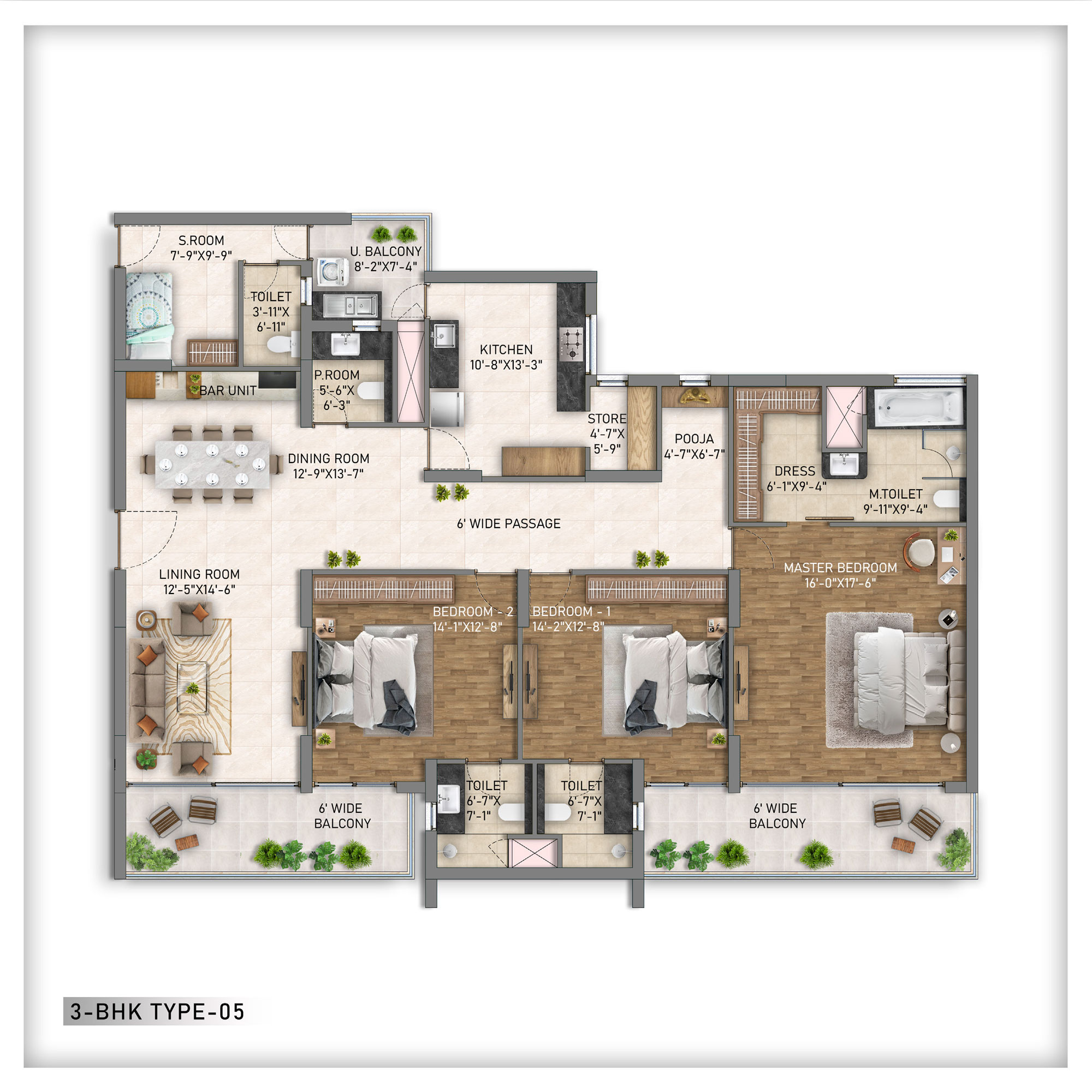3 BHK Type 05