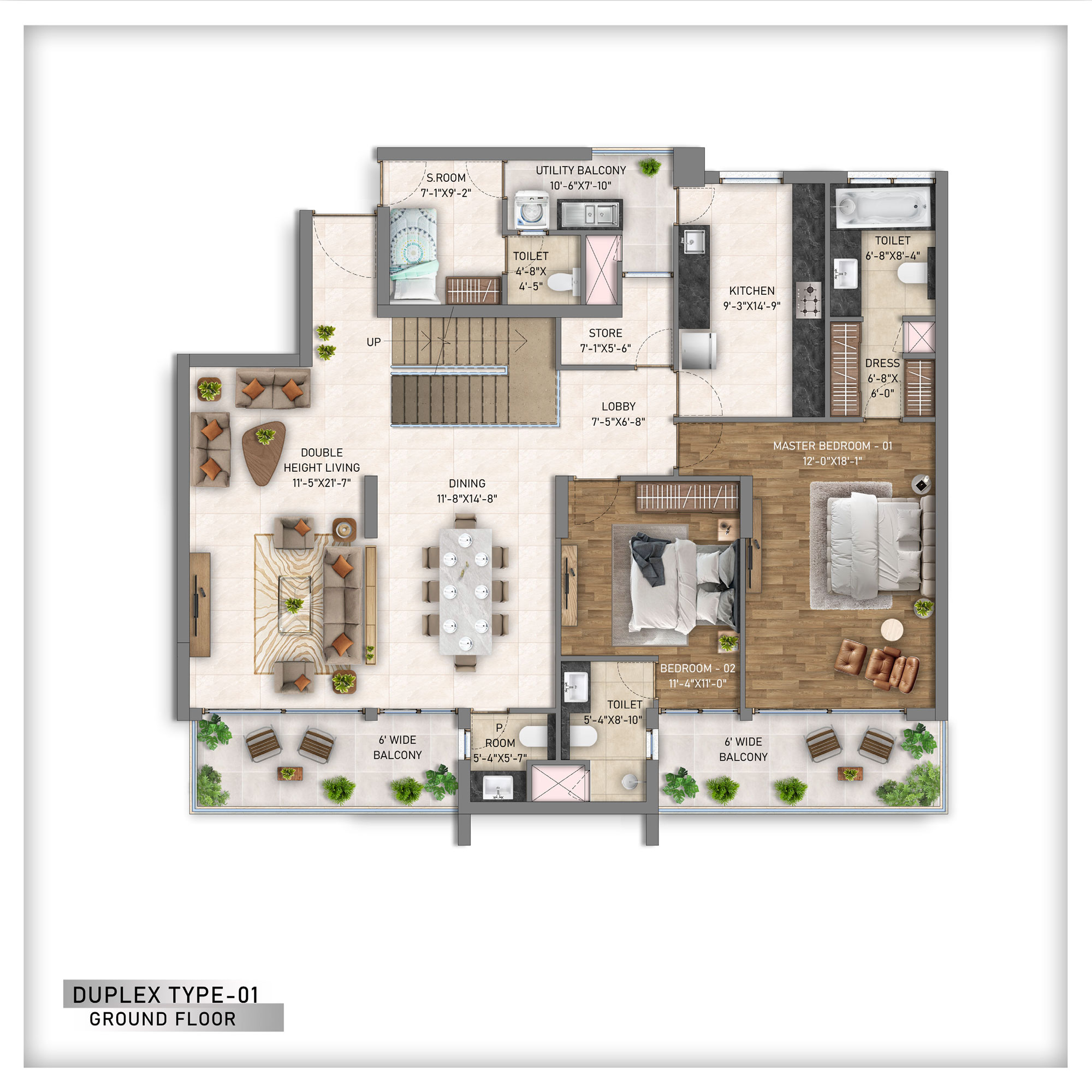 Duplex Type 01 Ground