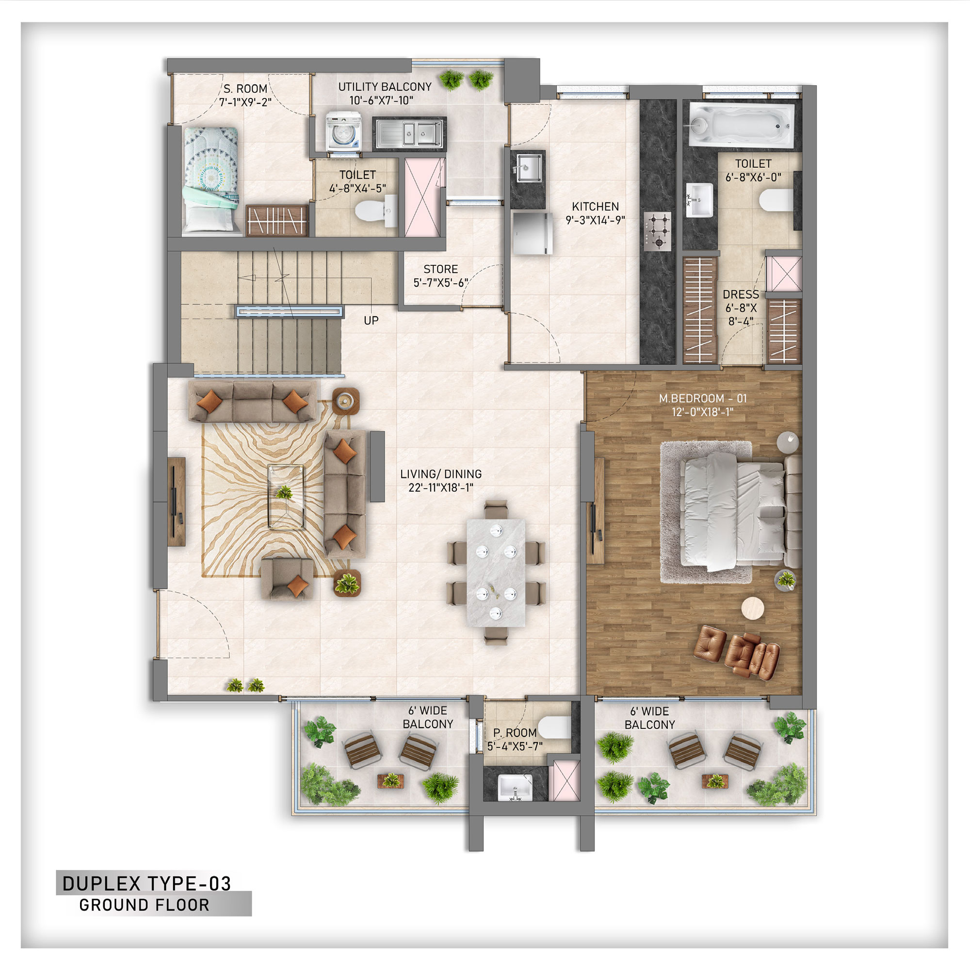 Duplex Type 03 Ground