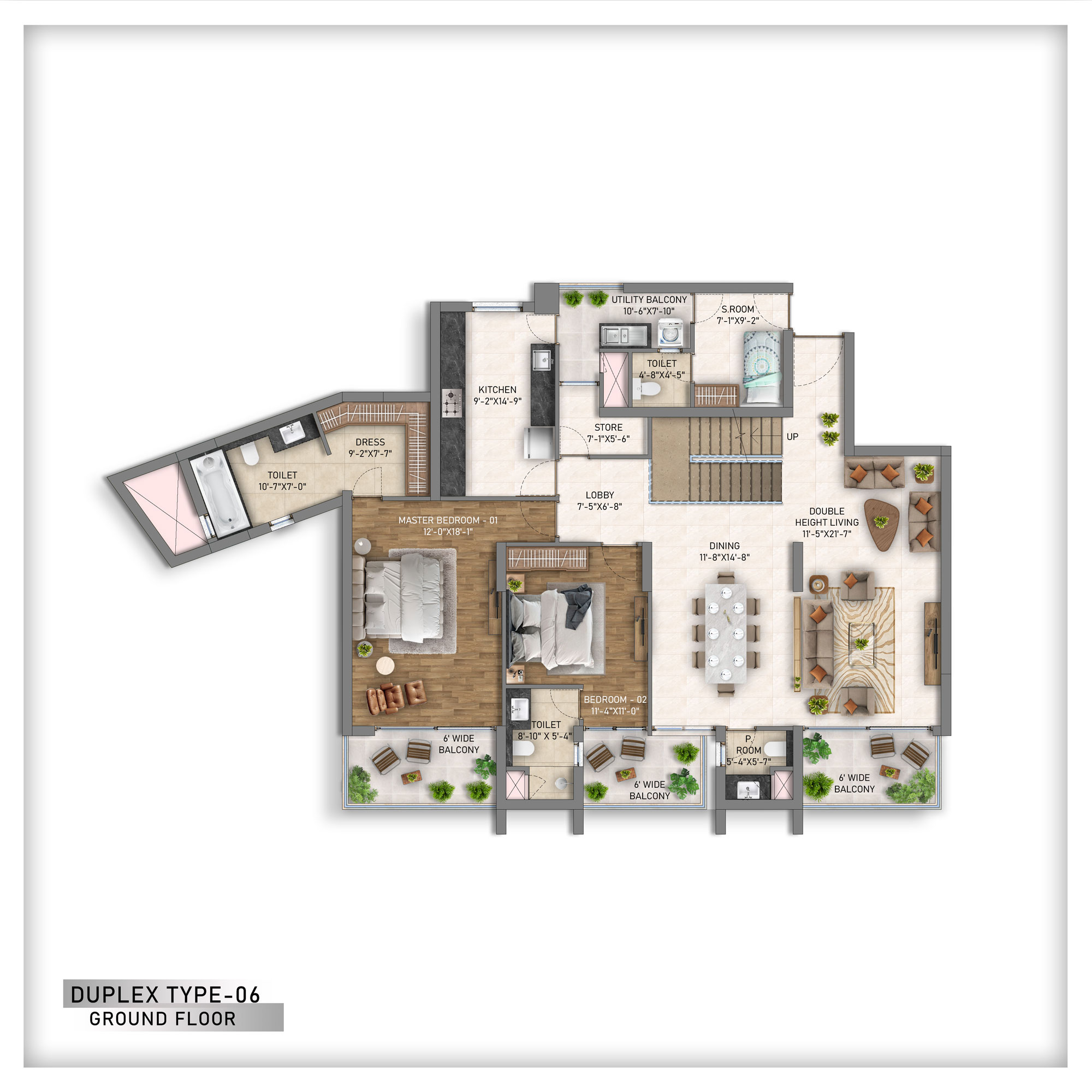 Duplex Type 06 Ground