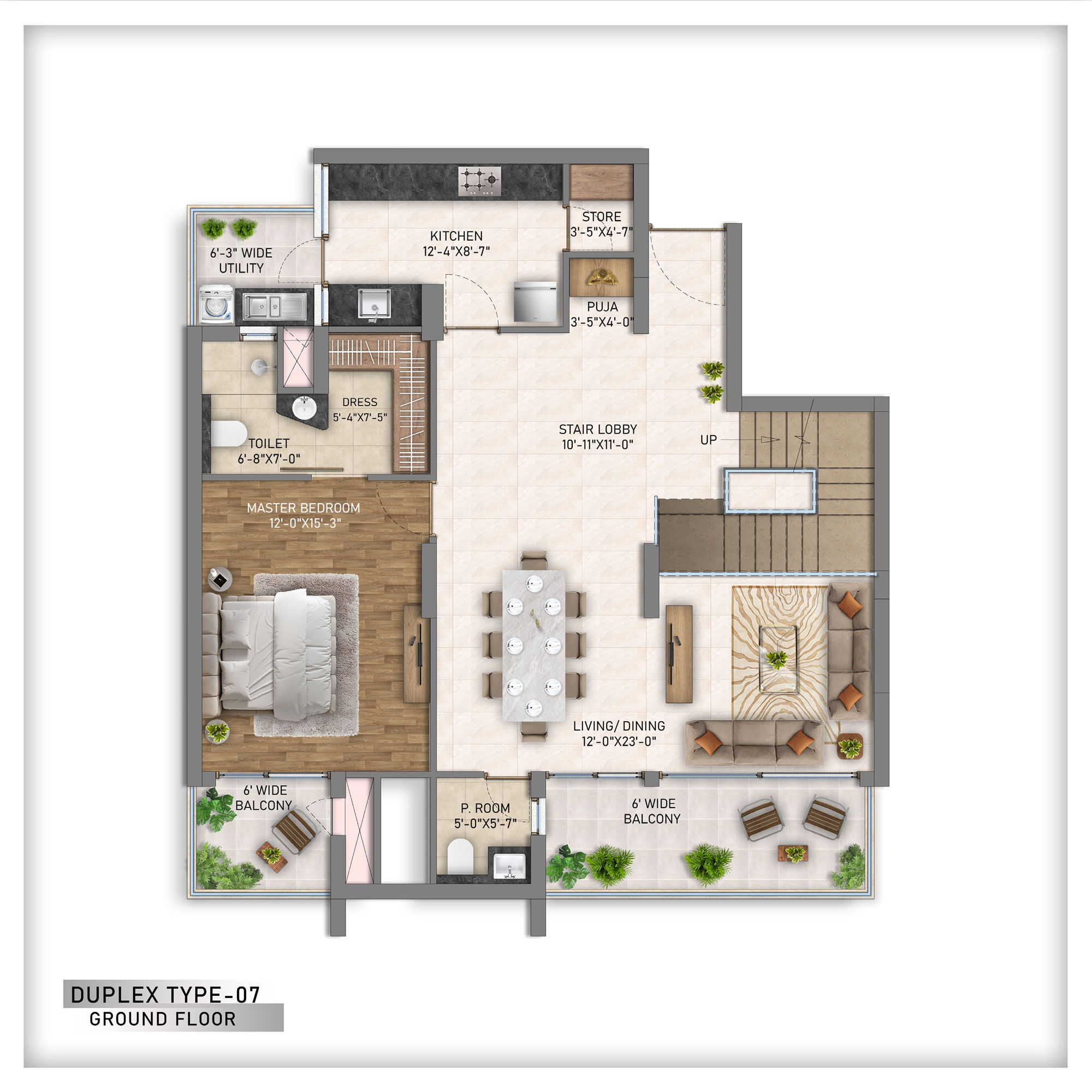 Duplex Type 07 Ground